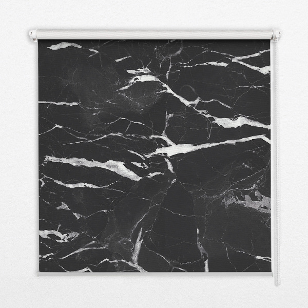 Blackout roller blind Black marble
