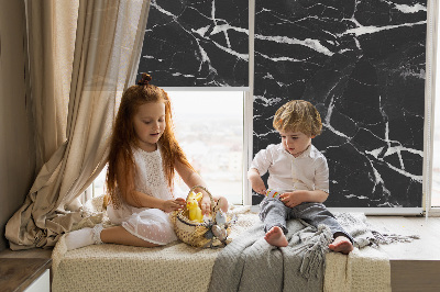 Blackout roller blind Black marble
