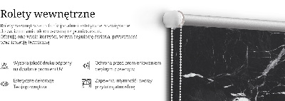 Blackout roller blind Black marble