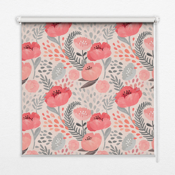 Blackout roller blind for window Poppy