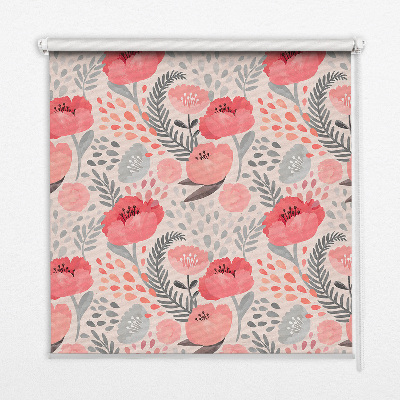 Blackout roller blind for window Poppy