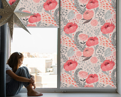 Blackout roller blind for window Poppy