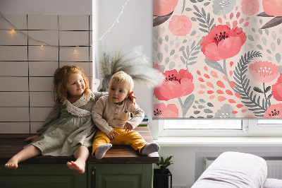 Blackout roller blind for window Poppy
