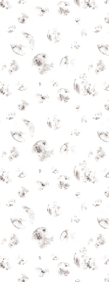 Blackout roller blind planets print
