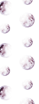 Blackout roller blind for window Gray planets