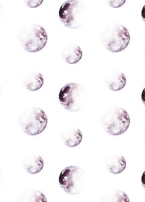 Blackout roller blind for window Gray planets