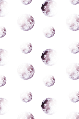 Blackout roller blind for window Gray planets