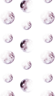 Blackout roller blind for window Gray planets
