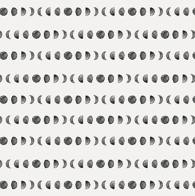 Fabric roller blind for window Moon phases