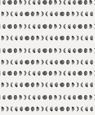 Fabric roller blind for window Moon phases