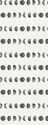 Fabric roller blind for window Moon phases