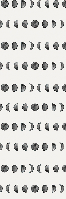 Fabric roller blind for window Moon phases