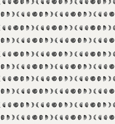 Fabric roller blind for window Moon phases