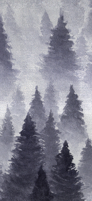 Blackout roller blind Misty forest