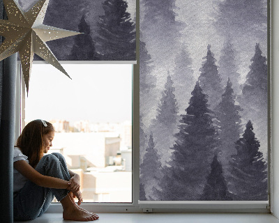 Blackout roller blind Misty forest