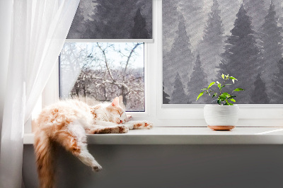 Blackout roller blind Misty forest