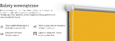 Blackout roller blind for window Orange