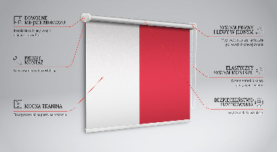 Blackout roller blind for window Red