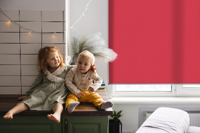 Blackout roller blind for window Red