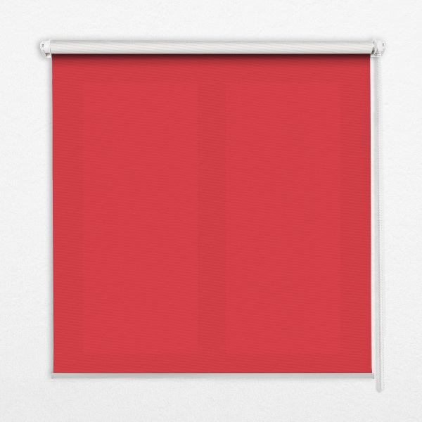 Fabric roller blind for window Red