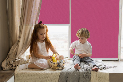 Blackout roller blind for window Pink