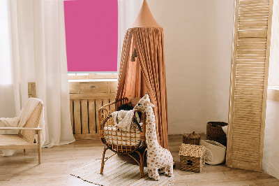 Blackout roller blind for window Pink