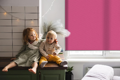 Blackout roller blind for window Pink