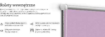 Fabric roller blind for window Pink