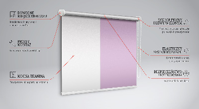 Fabric roller blind for window Pink
