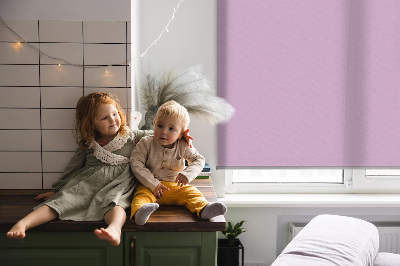 Fabric roller blind for window Pink