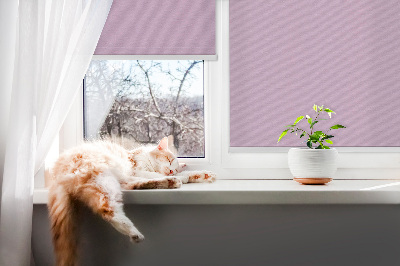 Fabric roller blind for window Pink