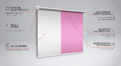 Blackout roller blind for window Pink