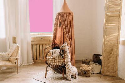 Blackout roller blind for window Pink