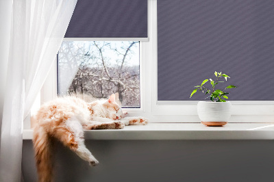 Fabric roller blind for window Dark purple