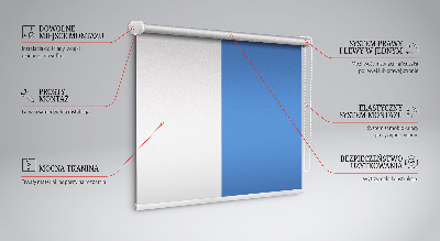Blackout roller blind for window Blue