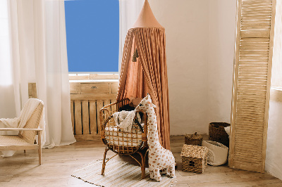 Blackout roller blind for window Blue