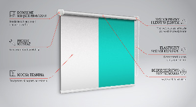 Blackout roller blind Turquoise