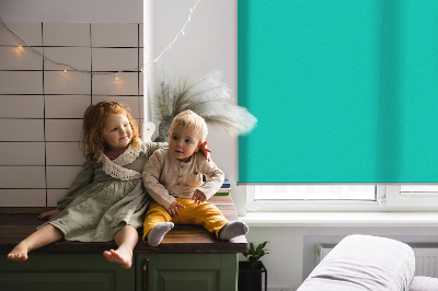Blackout roller blind Turquoise