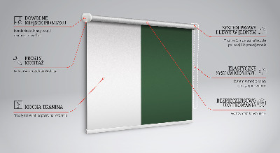 Blackout roller blind for window Green
