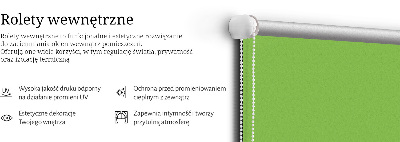 Blackout roller blind for window Green