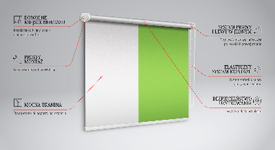 Blackout roller blind for window Green