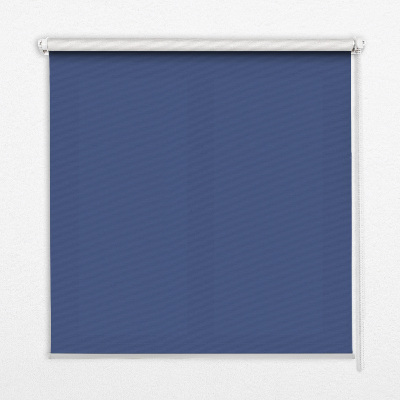 Blackout roller blind for window in navy