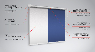 Blackout roller blind for window Navy