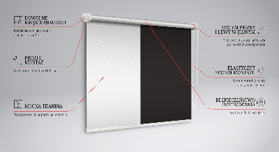Blackout roller blind Black