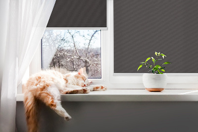 Blackout roller blind in black