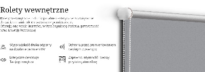 Blackout roller blind for window Gray