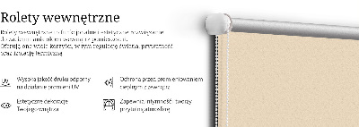 Blackout roller blind for window Beige
