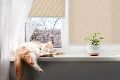 Blackout roller blind for window Beige