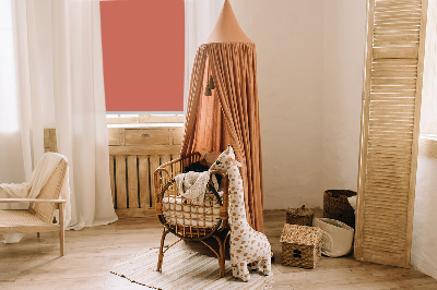 Fabric roller blind for window Red