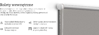 Blackout roller blind for window Gray